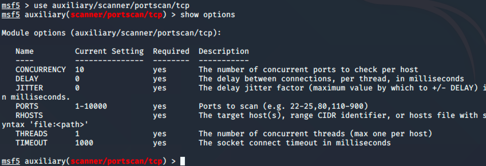 06-msfconsole-portscanner-show-options